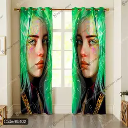 خرید و قیمت روتختی سه بعدی بیلی آیلیش | Billie Eilish کد 5102 | دکوراسیون داخلی چاپی بوکه پرینت