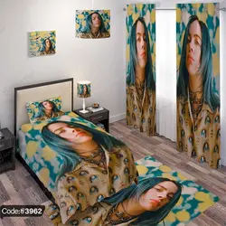 خرید و قیمت روتختی سه بعدی بیلی ایلیش | Billie Eilish کد 3962 | دکوراسیون داخلی چاپی بوکه پرینت