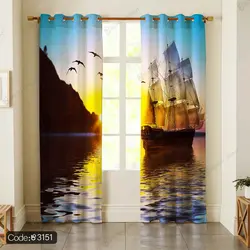 خرید و قیمت روتختی سه بعدی کشتی کد 3151 | دکوراسیون داخلی چاپی بوکه پرینت