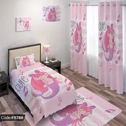 خرید و قیمت روتختی سه بعدی پری دریایی کد 5786 | دکوراسیون داخلی چاپی بوکه پرینت