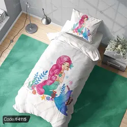 خرید و قیمت روتختی سه بعدی پری دریایی کد 4115 | دکوراسیون داخلی چاپی بوکه پرینت