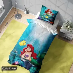 خرید و قیمت روتختی سه بعدی پری دریایی کد 3710 | دکوراسیون داخلی چاپی بوکه پرینت