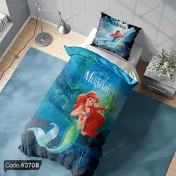 خرید و قیمت روتختی سه بعدی پری دریایی کد 3708 | دکوراسیون داخلی چاپی بوکه پرینت