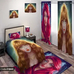 خرید و قیمت روتختی سه بعدی پری دریایی کد 1865 | دکوراسیون داخلی چاپی بوکه پرینت