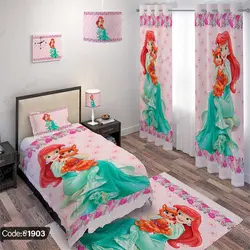 خرید و قیمت روتختی سه بعدی پری دریایی کد 1903 | دکوراسیون داخلی چاپی بوکه پرینت