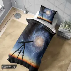 خرید و قیمت روتختی طرح کهکشان و تلسکوپ کد 4172 | دکوراسیون داخلی چاپی بوکه پرینت