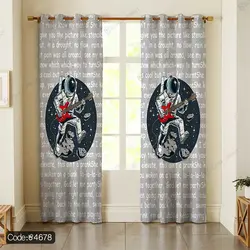 خرید و قیمت روتختی سه بعدی فضانورد و گیتار کد 4678 | دکوراسیون داخلی چاپی بوکه پرینت