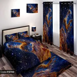 خرید و قیمت روتختی سه بعدی کهکشان کد 5700 | دکوراسیون داخلی چاپی بوکه پرینت