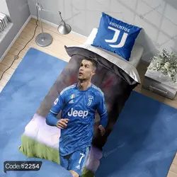 خرید و قیمت روتختی سه بعدی رونالدو و یوونتوس کد 2254 | دکوراسیون داخلی چاپی بوکه پرینت