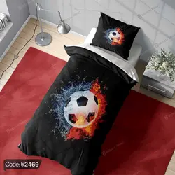 خرید و قیمت روتختی سه بعدی توپ فوتبال کد 2469 | دکوراسیون داخلی چاپی بوکه پرینت