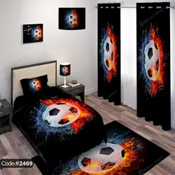 خرید و قیمت روتختی سه بعدی توپ فوتبال کد 2469 | دکوراسیون داخلی چاپی بوکه پرینت