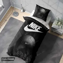 خرید و قیمت روتختی سه بعدی نایک و توپ فوتبال کد 4660 | دکوراسیون داخلی چاپی بوکه پرینت