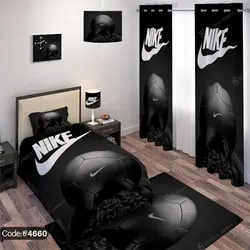 خرید و قیمت روتختی سه بعدی نایک و توپ فوتبال کد 4660 | دکوراسیون داخلی چاپی بوکه پرینت