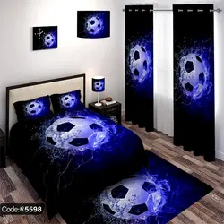 خرید و قیمت روتختی سه بعدی توپ فوتبال کد 5598 | دکوراسیون داخلی چاپی بوکه پرینت