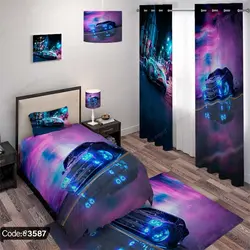 خرید و قیمت روتختی طرح ماشین لامبورگینی و و دوج چلنجر کد 3587 | دکوراسیون داخلی چاپی بوکه پرینت