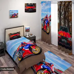 خرید و قیمت روتختی سه بعدی طرح موتور و ماشین BMW کد 4333 | دکوراسیون داخلی چاپی بوکه پرینت