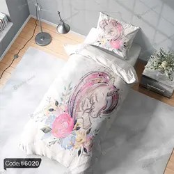 خرید و قیمت روتختی یونیکورن کد 6020 | دکوراسیون داخلی چاپی بوکه پرینت