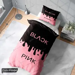 خرید و قیمت روتختی بلک پینک | Black Pink کد 5954 | دکوراسیون داخلی چاپی بوکه پرینت