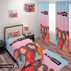 خرید و قیمت روتختی بلک پینک | Black Pink کد 5948 | دکوراسیون داخلی چاپی بوکه پرینت