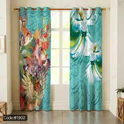 خرید و قیمت روتختی طرح گل | شعر و پرنده کد 1902 | دکوراسیون داخلی چاپی بوکه پرینت