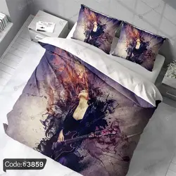 خرید و قیمت روتختی زن با گیتار کد 3859 | دکوراسیون داخلی چاپی بوکه پرینت