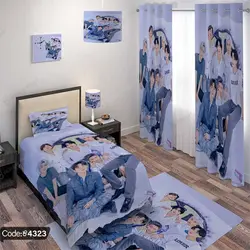 خرید و قیمت روتختی بی تی اس BTS کد 4323 | دکوراسیون داخلی چاپی بوکه پرینت