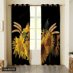 خرید و قیمت روتختی سه بعدی گل آفتابگردان کد 3319 | دکوراسیون داخلی چاپی بوکه پرینت