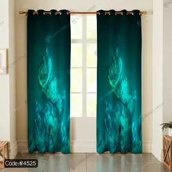 خرید و قیمت پرده طرح فانتزی آبرنگی کد 4525 | دکوراسیون داخلی چاپی بوکه پرینت