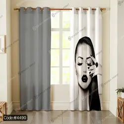 خرید و قیمت روتختی طرح چهره زن کد 4490 | دکوراسیون داخلی چاپی بوکه پرینت