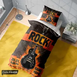 خرید و قیمت روتختی سه بعدی گیتار راک کد 4459 | دکوراسیون داخلی چاپی بوکه پرینت