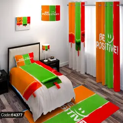 خرید و قیمت پرده طرح پالت رنگی کد 4377 | دکوراسیون داخلی چاپی بوکه پرینت