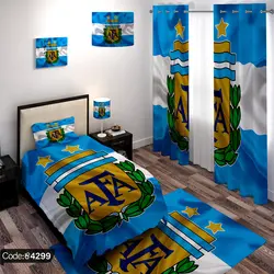 خرید و قیمت روتختی طرح پرچم کشور آرژانتین کد 4299 | دکوراسیون داخلی چاپی بوکه پرینت