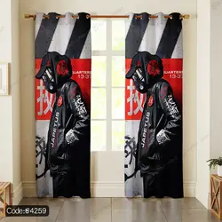 خرید و قیمت پرده طرح پسر ژاپنی کد 4259 | دکوراسیون داخلی چاپی بوکه پرینت