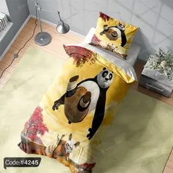 خرید و قیمت روتختی سه بعدی پاندا کونگ‌فو کار کد 4245 | دکوراسیون داخلی چاپی بوکه پرینت