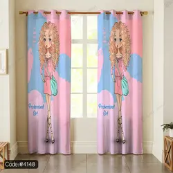 خرید و قیمت روتختی طرح دختر موفرفری کد 4148 | دکوراسیون داخلی چاپی بوکه پرینت