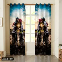 خرید و قیمت روتختی طرح موتور سوار کد 4159 | دکوراسیون داخلی چاپی بوکه پرینت