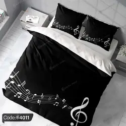 خرید و قیمت روتختی طرح نت موسیقی کد 4011 | دکوراسیون داخلی چاپی بوکه پرینت