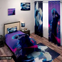 خرید و قیمت پرده انیمه جوجوتسو Jujutsu | گوجو کد 6149 | دکوراسیون داخلی چاپی بوکه پرینت