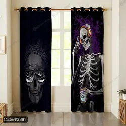 خرید و قیمت روتختی سه بعدی اسکلت کد 3891 | دکوراسیون داخلی چاپی بوکه پرینت