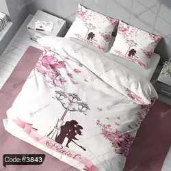 خرید و قیمت روتختی سه بعدی دوچرخه عاشقانه کد 3843 | دکوراسیون داخلی چاپی بوکه پرینت