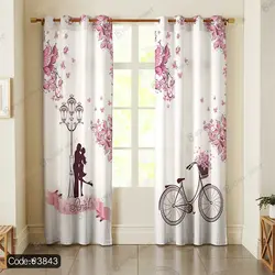 خرید و قیمت روتختی سه بعدی دوچرخه عاشقانه کد 3843 | دکوراسیون داخلی چاپی بوکه پرینت