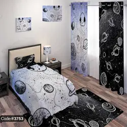 خرید و قیمت روتختی سه بعدی کهکشان کد 3753 | دکوراسیون داخلی چاپی بوکه پرینت