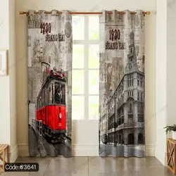 خرید و قیمت پرده منظره قطار Shang Hai کد 3641 | دکوراسیون داخلی چاپی بوکه پرینت
