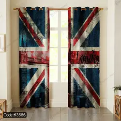 خرید و قیمت پرده پرچم انگلیس کد 3586 | دکوراسیون داخلی چاپی بوکه پرینت