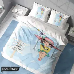 خرید و قیمت روتختی دخترخجالتی پری دریایی کد 3433 | دکوراسیون داخلی چاپی بوکه پرینت