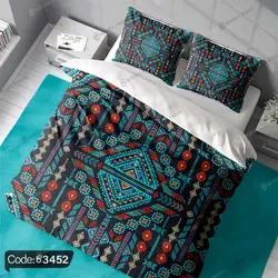 خرید و قیمت روتختی سه بعدی گلیم فرش سنتی کد 3452 | دکوراسیون داخلی چاپی بوکه پرینت