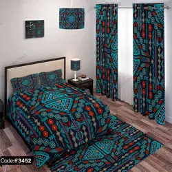 خرید و قیمت روتختی سه بعدی گلیم فرش سنتی کد 3452 | دکوراسیون داخلی چاپی بوکه پرینت