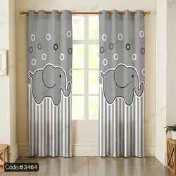 خرید و قیمت روتختی سه بعدی فیل طوسی کد 3464 | دکوراسیون داخلی چاپی بوکه پرینت