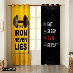 خرید و قیمت پرده پانچ ورزش بدنسازی کد 3386 | دکوراسیون داخلی چاپی بوکه پرینت