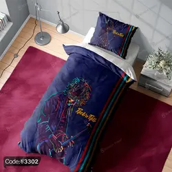 خرید و قیمت روتختی سه بعدی گیتار موزیک Rock'N Roll کد 3302 | دکوراسیون داخلی چاپی بوکه پرینت